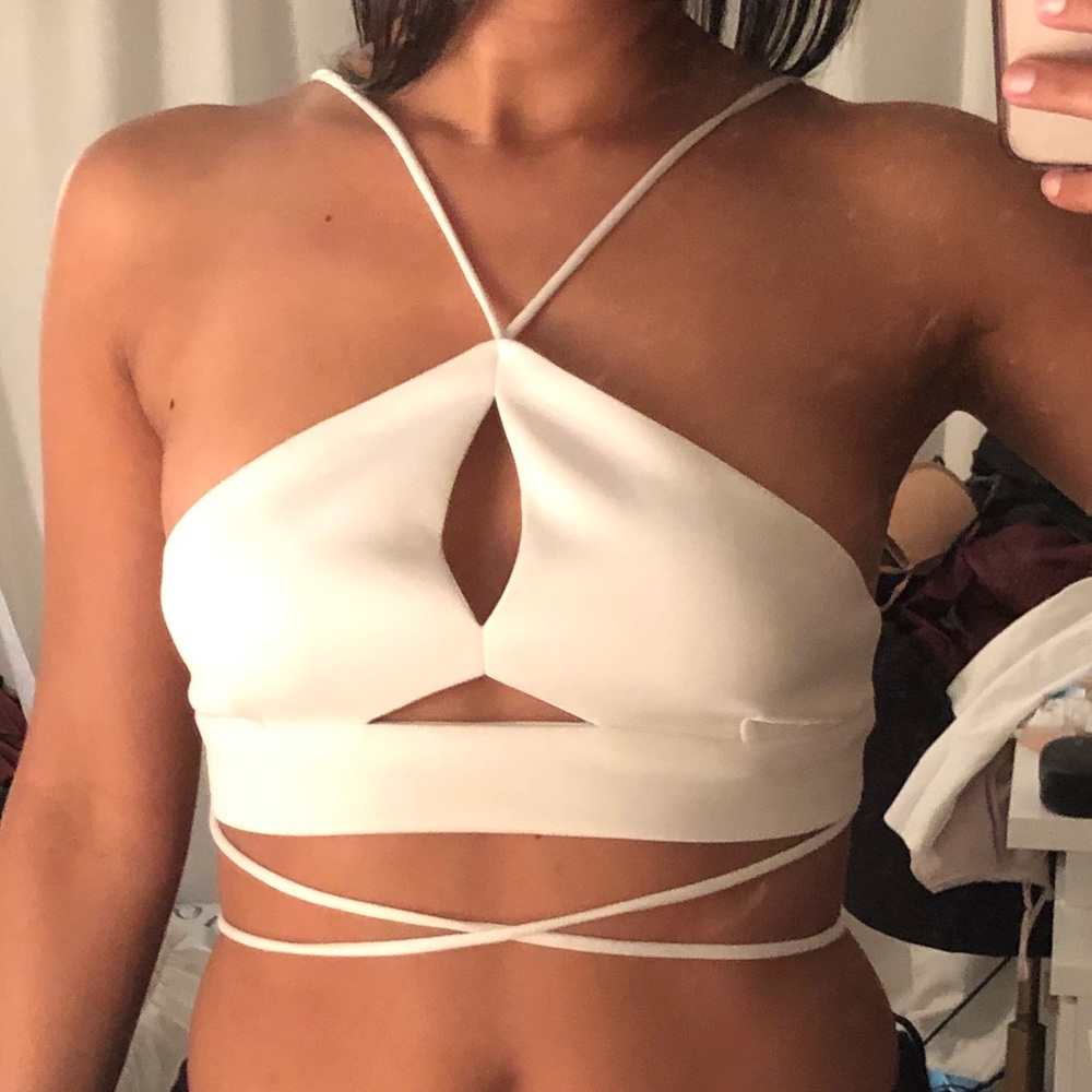White Tobi Crop Top